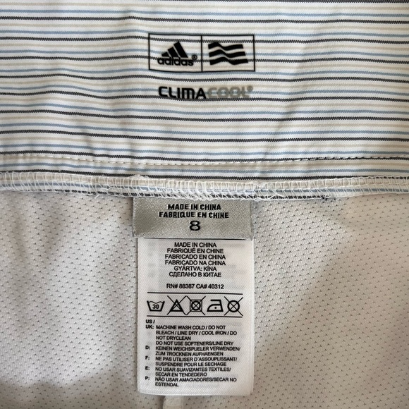 Adidas Climacool Striped Skort Sz 8 - Picture 8 of 9
